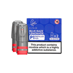 Load image into Gallery viewer, Pack of 2 Elf Bar Mate P1 prefilled pods in Blue Razz Lemonade flavor, blending sweet blue raspberry with tangy lemonade for a bold and refreshing vape, designed for use with the Elf Bar Mate device for a smooth and fruity vaping experience
