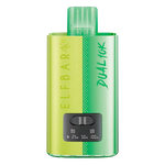 Load image into Gallery viewer, Elf Bar Dual 10K Prefilled Vape Kit in Green Edition – dual-flavor vape device with up to 10,000 puffs and a tropical blend of bold, fruity flavors.