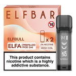 Load image into Gallery viewer, Elf Bar Elfa prefilled pod in Elfbull flavor, inspired by classic energy drink notes with a sweet and tangy taste, designed for use with the Elf Bar Elfa device for a bold and invigorating vaping experience.
