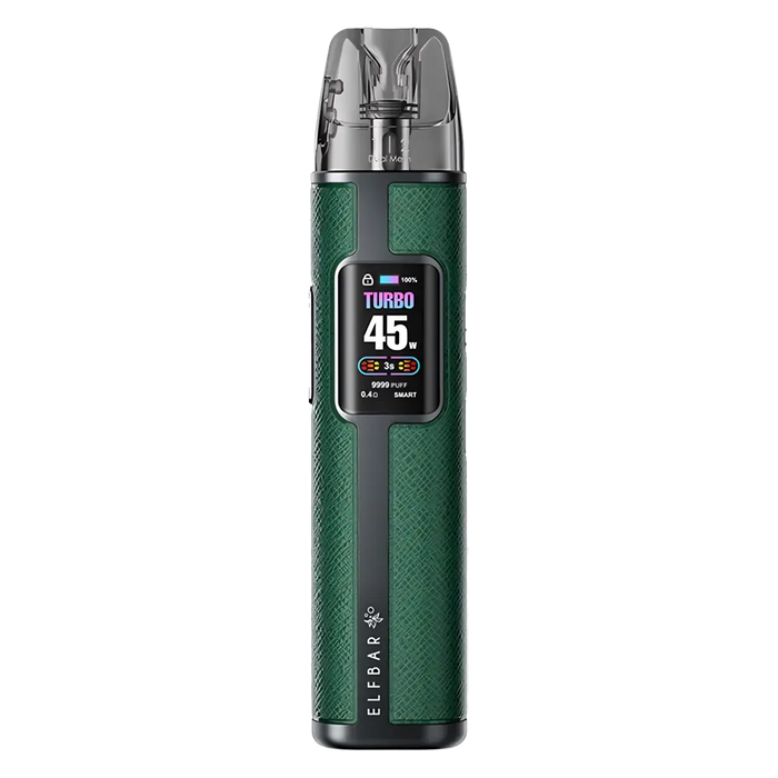 Elf Bar ELFX Pro Classic Edition Pod Kit in Green – sleek and modern vape device with a minimalist design, smooth performance, and comfortable grip.