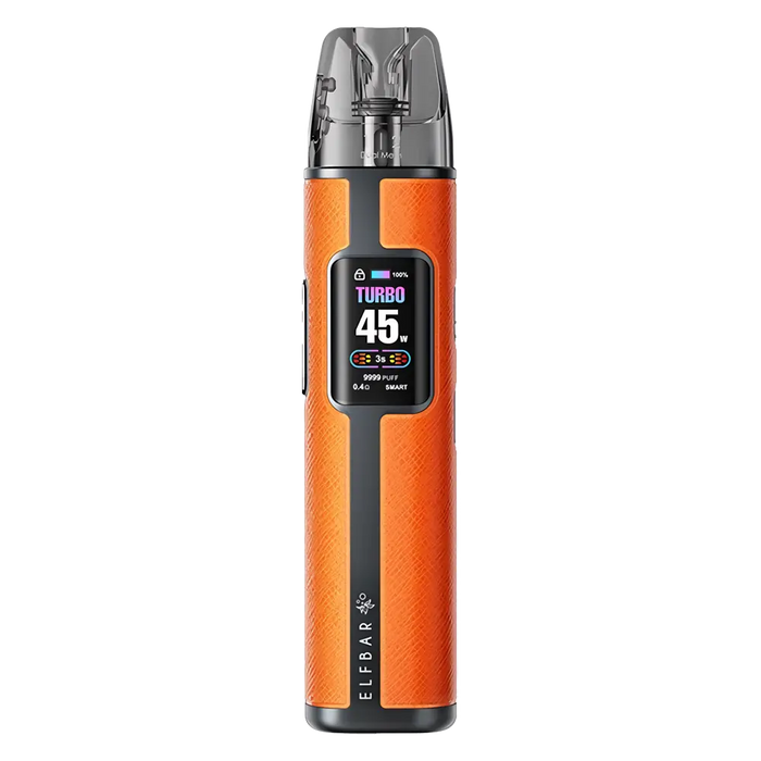 Elf Bar ELFX Pro Classic Edition Pod Kit in Orange – sleek and modern vape device with a minimalist design, smooth performance, and comfortable grip.