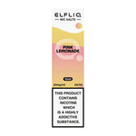 Load image into Gallery viewer, A product packaging for Elf Bar ElfLiq Pink Lemonade Nic Salt Vape Juice, indicating 10ml volume, nicotine content, and brand logo.