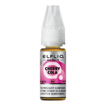 Load image into Gallery viewer, Pack of ten 10ml bottles of Elf Bar Nic Salt E-Liquid in Cherry Cola flavor, smooth nic salt formulation for a satisfying throat hit, ideal for refillable pod kits, available in 10mg and 20mg strengths.