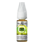 Load image into Gallery viewer, Pack of ten 10ml bottles of Elf Bar Nic Salt E-Liquid in Sour Apple flavor, smooth nic salt formulation for a satisfying throat hit, ideal for refillable pod kits, available in 10mg and 20mg strengths.
