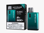 Load image into Gallery viewer, Vaporlax Kubic Refillable Pod Kit in Emerald Green – compact and stylish refillable vape device with a vibrant green finish, smooth draw activation, and user-friendly design.