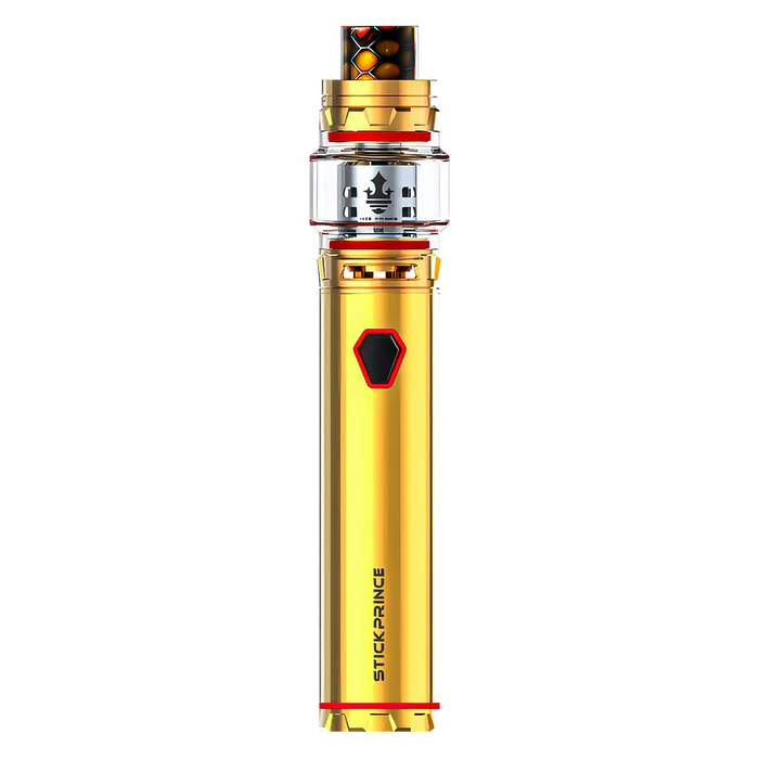 SMOK Stick P25 Kit in Gold – bold vape pen with an integrated battery, TFV12 Prince tank.