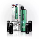 Load image into Gallery viewer, IVG 2400 AIR 4-in-1 starter kit disposable vape in Green, featuring four interchangeable 2ml pods, up to 2400 puffs, compact ergonomic design, and easy draw-activation for a convenient all-in-one vaping experience.