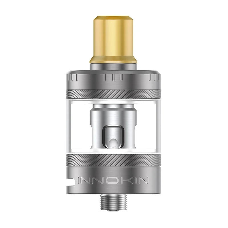 Innokin Zenith Minimal Tank in Gunmetal Grey – 2ml TPD-compliant vape tank designed for smooth MTL vaping with easy top-fill system.