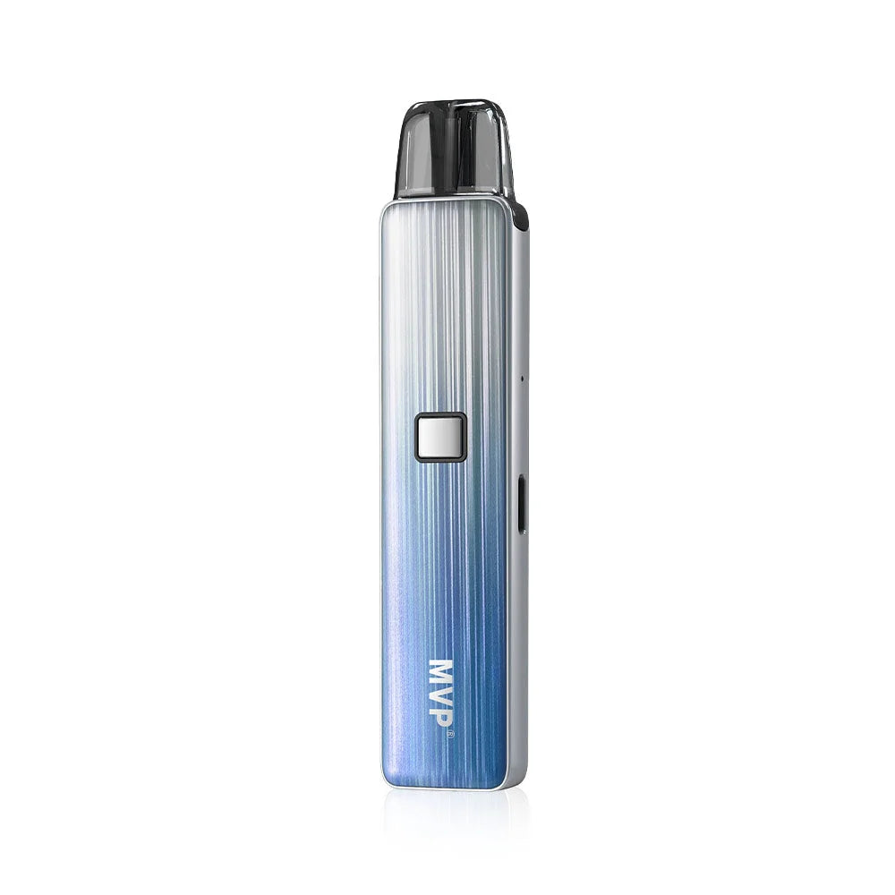 Innokin MVP Pod Vape Kit in Blue Fade – stylish pod kit with 500mAh battery, 2ml refillable pod, and USB-C fast charging for all-day MTL vaping.