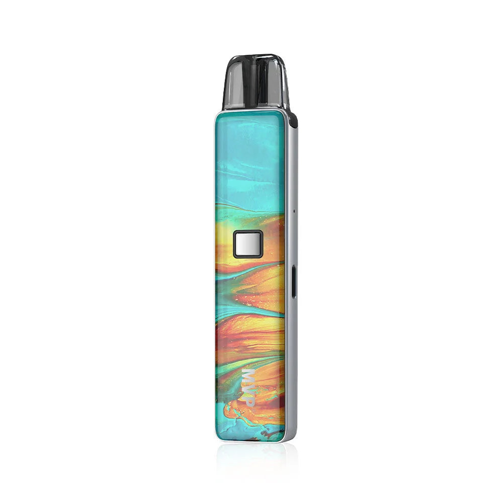 Innokin MVP Pod Vape Kit in Liquid Amber – stylish pod kit with 500mAh battery, 2ml refillable pod, and USB-C fast charging for all-day MTL vaping.