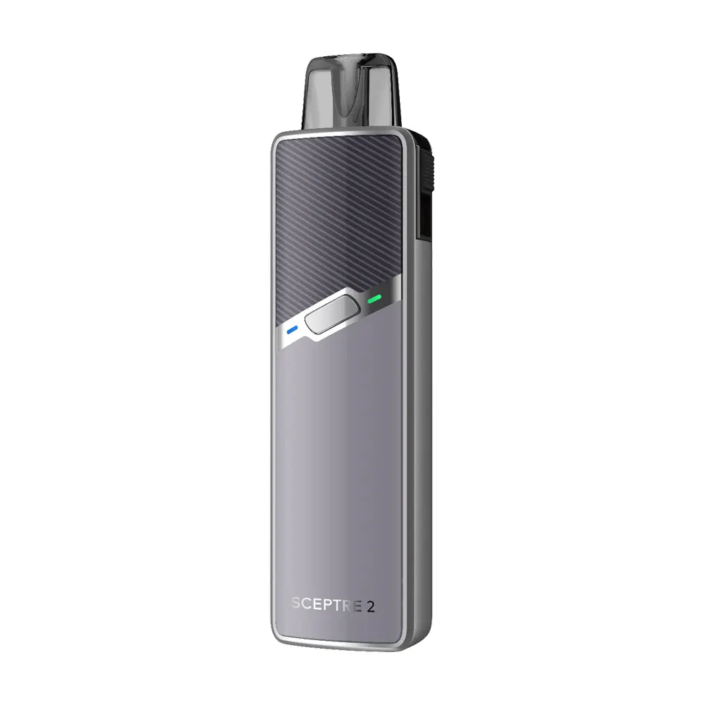 Innokin Sceptre 2 Vape Kit in Grey – compact pod system with 1400mAh battery, 2ml pod capacity, and adjustable airflow for MTL or RDL vaping.