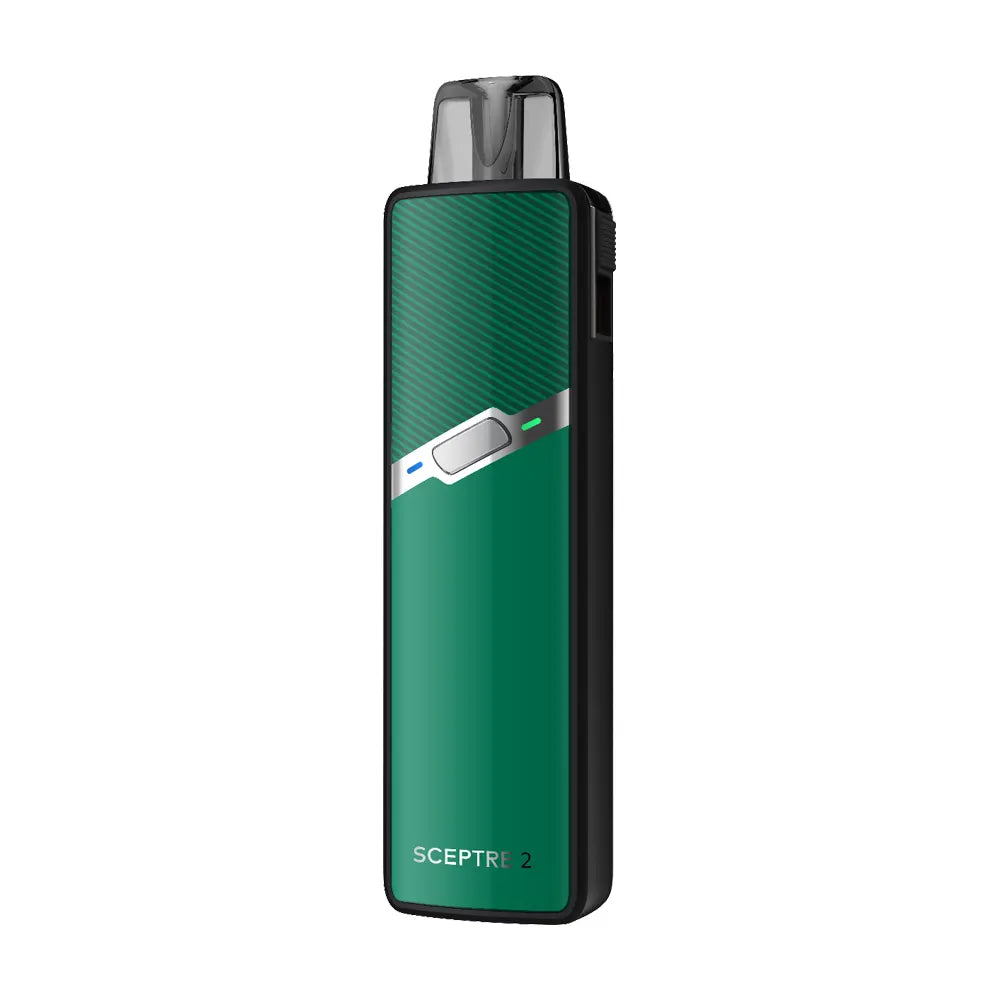 Innokin Sceptre 2 Vape Kit in Rainforest – compact pod system with 1400mAh battery, 2ml pod capacity, and adjustable airflow for MTL or RDL vaping.