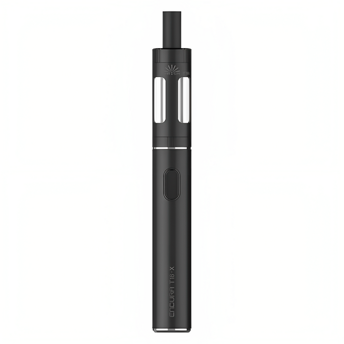 Innokin Endura T18X Vape Kit in Black – user-friendly vape device with a sleek design, built-in battery, and smooth mouth-to-lung vaping experience.