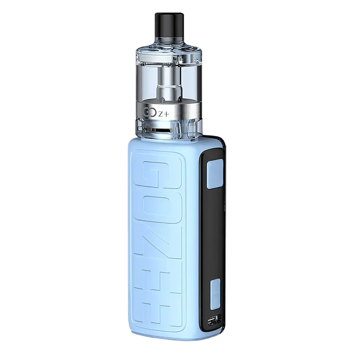 Innokin Gozee Vape Kit in Blue – ultra-lightweight pod mod kit with 2100mAh battery, 2ml Go Z+ tank, and compatibility with Innokin Z coils for MTL and RDL vaping.