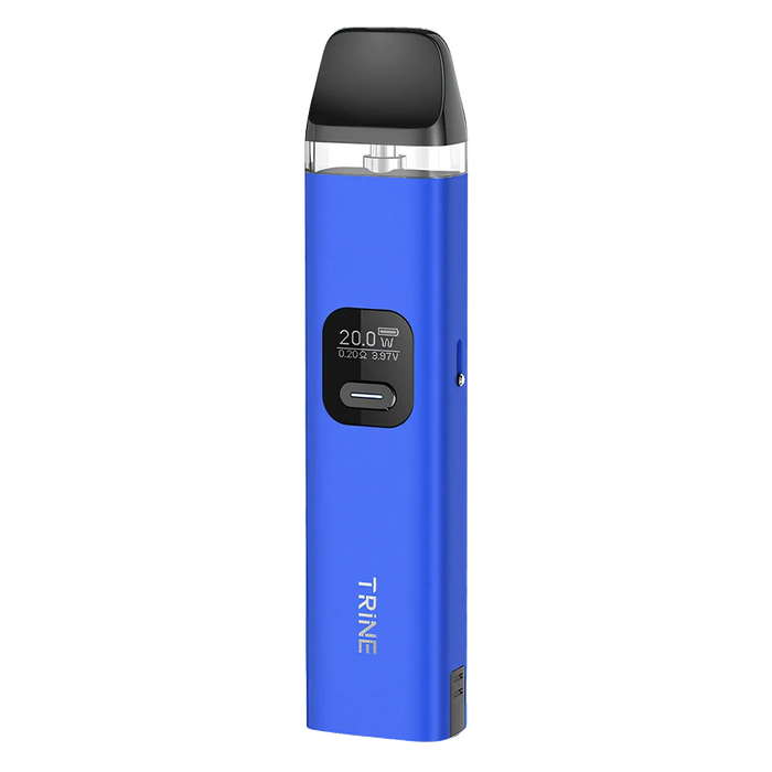 Innokin Trine Pod Vape Kit in Klein Blue – innovative and eco-conscious vape device with a vibrant gradient finish, swappable battery system, and smooth draw performance.