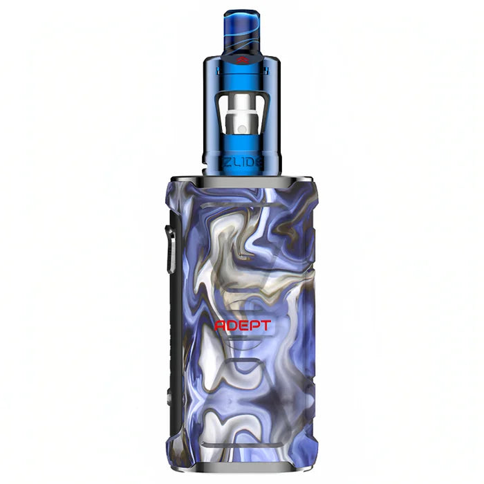 Innokin Adept Zlide Vape Kit in Sky – durable 3000mAh vape kit with 2ml Zlide tank, IP67 water, dust and shock resistance, compatible with Innokin Z coils for MTL and RDL vaping.