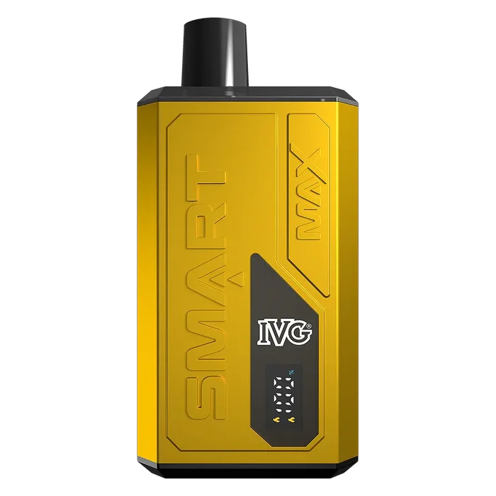 IVG Smart Max 10K Prefilled Pod Kit in Banana Ice – rechargeable pod system with 850mAh battery, up to 10,000 puffs, and prefilled pods in sweet Banana Ice flavour.