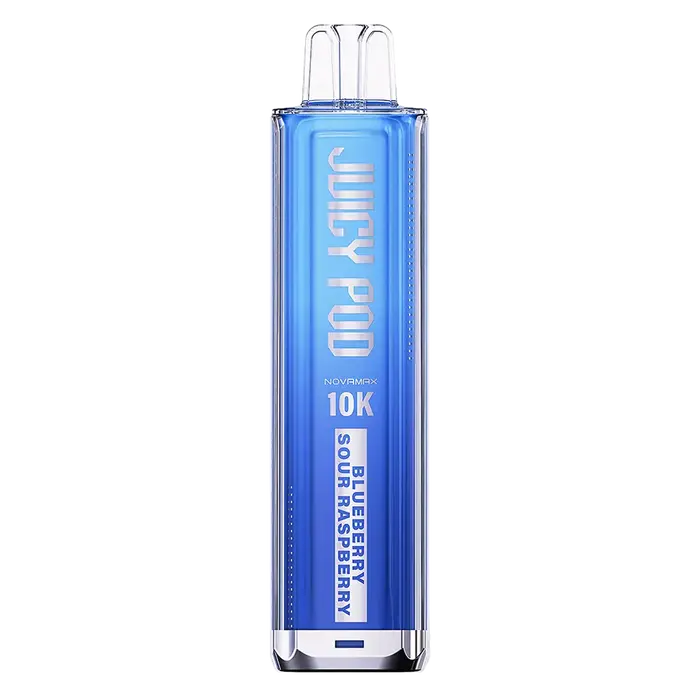Juicy Pod NovaMax 10K Pod Kit in Blueberry Sour Raspberry flavor – advanced vape kit with prefilled pods, delivering up to 10,000 puffs.
