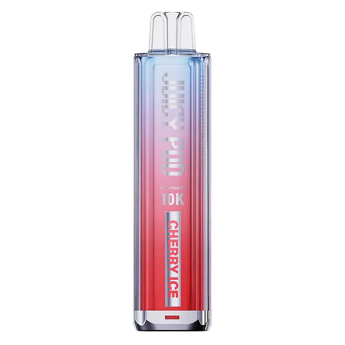 Juicy Pod NovaMax 10K Pod Kit in Cherry Ice flavor – advanced vape kit with prefilled pods, delivering up to 10,000 puffs.
