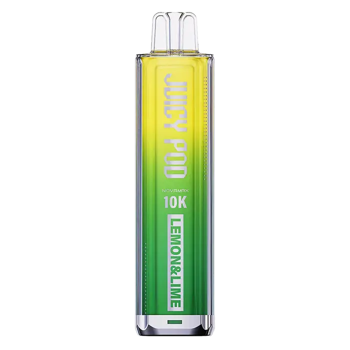 Juicy Pod NovaMax 10K Pod Kit in Lemon Lime flavor – advanced vape kit with prefilled pods, delivering up to 10,000 puffs