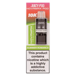 Load image into Gallery viewer, Juicy Pod NovaMax 10K Prefilled Pods in Summer Romance flavor – bold vape device with up to 10,000 puffs.