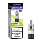 Load image into Gallery viewer, HAWCOS x Lost Mary Pro Max 7000 Kiwi Passion Fruit Guava prefilled pod kit with high-capacity rechargeable device