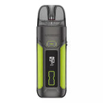 Load image into Gallery viewer, Vaporesso LUXE X Pro Pod Kit in Gunmetal Lime – advanced vape device with a customizable power settings, and COREX heating tech for smooth, flavorful performance.