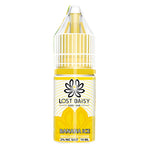 Load image into Gallery viewer, 10ml bottle of Lost Daisy 5000 Bar Nic Salt E-Liquid in Bnana Ice flavor, smooth nicotine salt formula designed for pod kits and mouth-to-lung vaping.