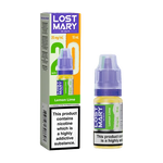 Load image into Gallery viewer, Lemon Lime Lost Mary Nic Salts 10ml e-liquid for refillable pod kits, available in multiple flavours