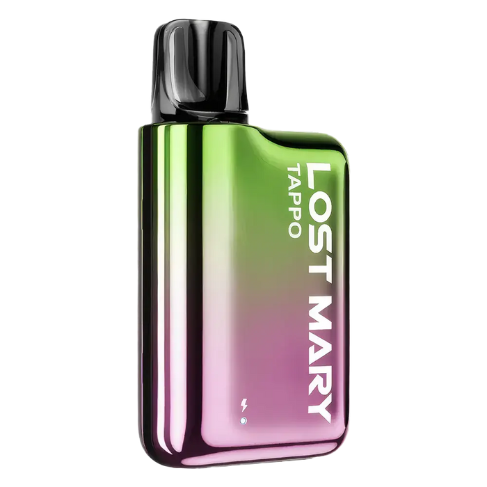 Lost Mary Tappo Prefilled Pod Kit in Green Pink Watermelon flavor – sleek and compact vape device with up to 600 puffs.