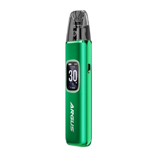 VooPoo Argus G3 Pod Vape Kit in Moss Green – sleek and high-performance vape device with ergonomic design, OLED display, and smooth airflow control.