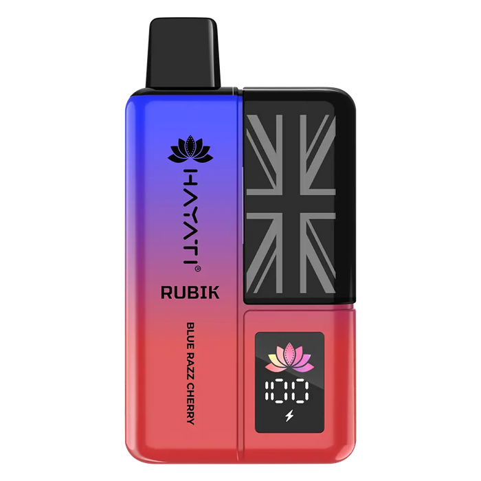 Hayati Rubik 7000 Prefilled Pod Kit in Blue Razz Cherry flavor – stylish vape device with up to 7,000 puffs.