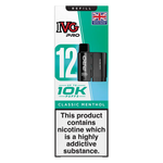 Load image into Gallery viewer, IVG Pro 12 prefilled vape pods in Classic Menthol flavor, offering a refreshing mint taste with a convenient disposable design