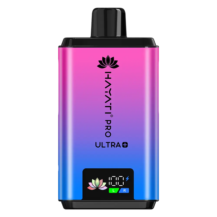 Hayati Pro Ultra Plus 25000 Prefilled Pod Kit in Blue Razz GB flavor – high-capacity vape device with up to 25,000 puffs.