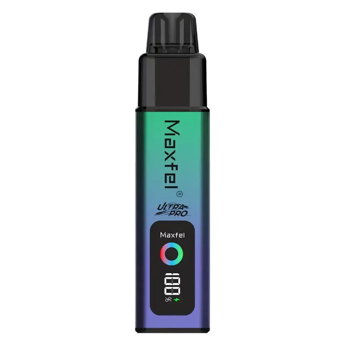 Maxfel Ultra Pro 35K Prefilled Pod Kit in Kiwi Passion Guava/ Kiwi Strawberry – powerful dual-flavor vape device with up to 35,000 puffs.