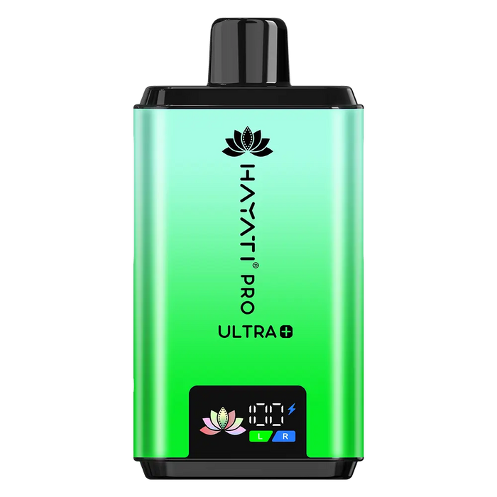 Hayati Pro Ultra Plus 25000 Prefilled Pod Kit in Fresh Mint flavor – high-capacity vape device with up to 25,000 puffs.