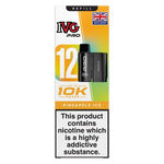 Load image into Gallery viewer, IVG Pro 12 prefilled vape pods in Pineapple Ice flavor, offering a refreshing mint taste with a convenient disposable design