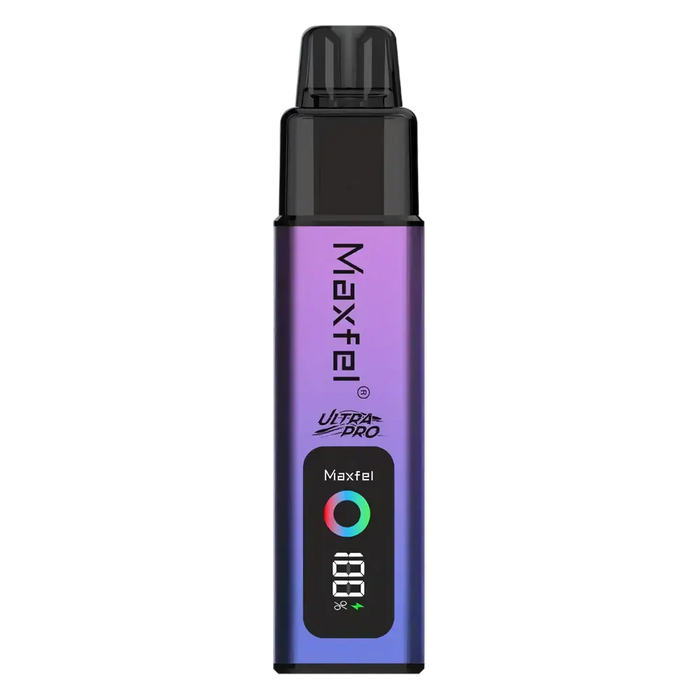 Maxfel Ultra Pro 35K Prefilled Pod Kit in Strawberry Raspberry Cherry Ice – powerful dual-flavor vape device with up to 35,000 puffs.