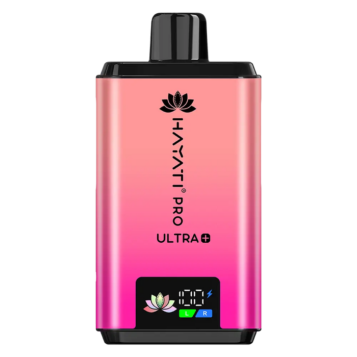Hayati Pro Ultra Plus 25000 Prefilled Pod Kit in Kiwi Straw' Cranberry Cherry / Cherry Ice flavor – high-capacity vape device with up to 25,000 puffs.