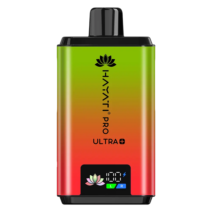 Hayati Pro Ultra Plus 25000 Prefilled Pod Kit in Watermlon B'Gum / Strawberry B'Gum flavor – high-capacity vape device with up to 25,000 puffs.
