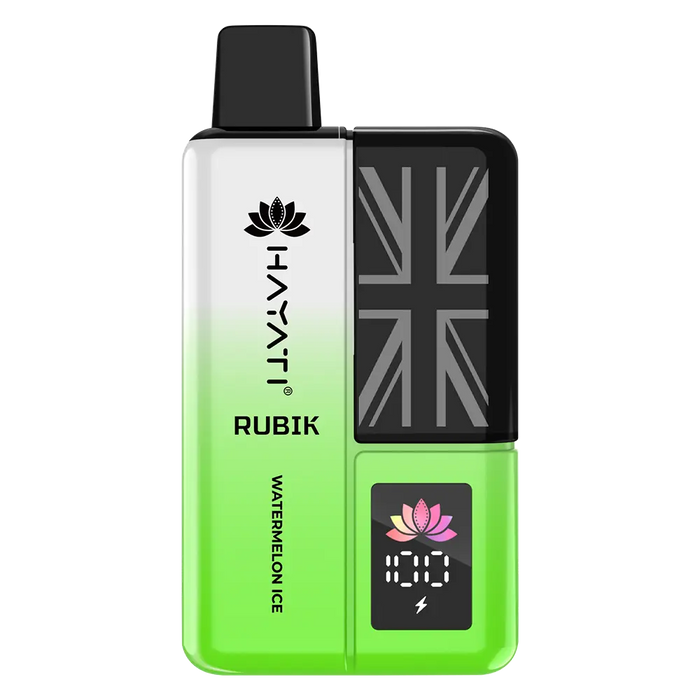 Hayati Rubik 7000 Prefilled Pod Kit in Watermelon Ice flavor – stylish vape device with up to 7,000 puffs.