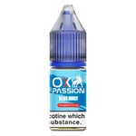 Load image into Gallery viewer, Oxva Ox Passion Nic Salt E-Liquid Blue Mist – pack of 10x 10ml bottles, available in 10mg or 20mg nicotine strength.