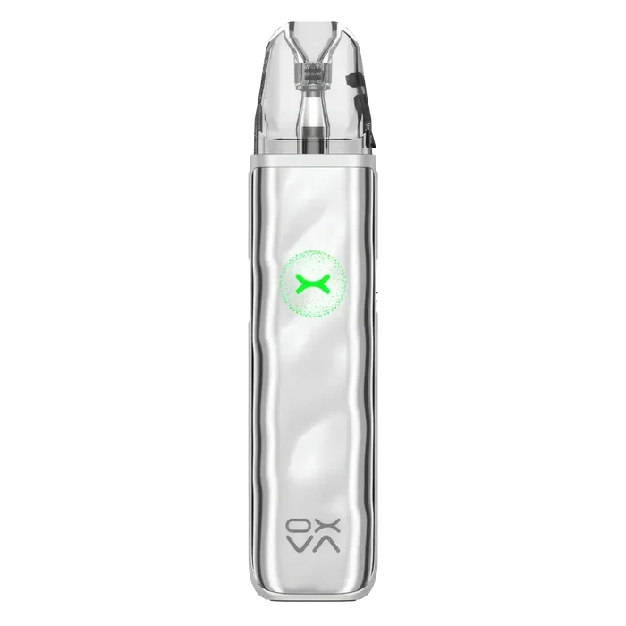 OXVA Xlim Go 2 Pod Kit in Metal Silver – compact pod system with 1000mAh built-in battery, 2ml refillable pods, and adjustable airflow for MTL and RDL vaping.