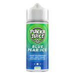 Load image into Gallery viewer, Pukka Juice 100ml Shortfill Range 0mg Blue Pear Ice – nicotine-free vape juice bursting with bold, fruity flavors and smooth clouds