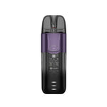 Load image into Gallery viewer, Vaporesso Luxe X Pod Vape Kit in Purple – stylish and futuristic pod system with a transparent black finish, built-in 1500mAh battery, COREX mesh coil technology, and adjustable airflow for versatile vaping.