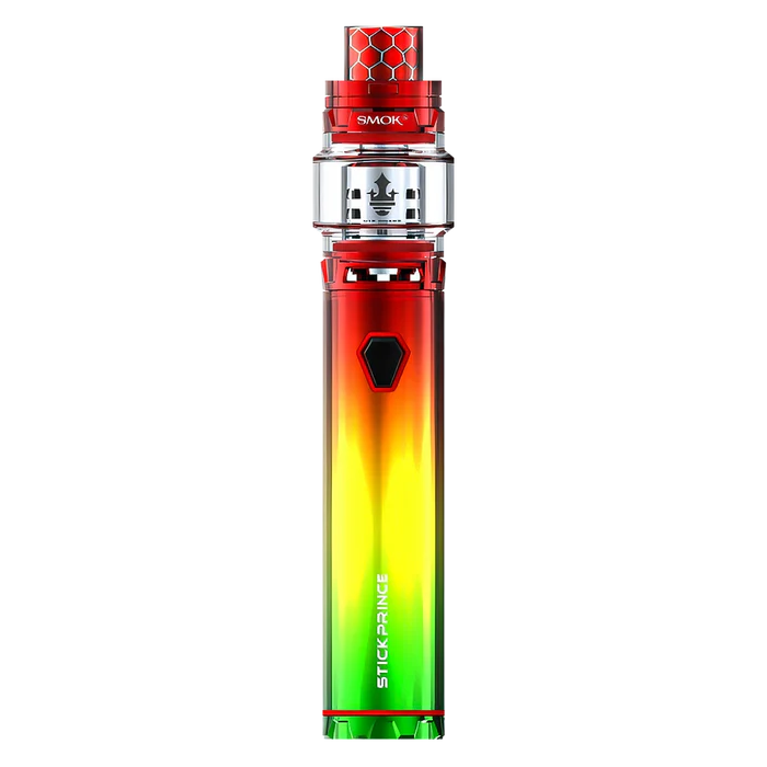 SMOK Stick P25 Kit in Rasta Red – bold vape pen with an integrated battery, TFV12 Prince tank.