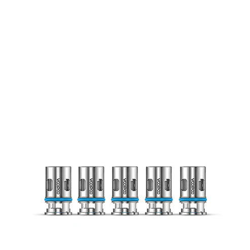 Pack of 5 Voopoo PnP-TM1 mesh coils 0.6Ω, designed for a balance of flavor and vapor production, ideal for restricted direct-to-lung (RDL) vaping, compatible with Voopoo PnP pod systems, and built for long-lasting performance.