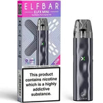 Load image into Gallery viewer, Elf Bar ELFX Mini Pod Kit in Grey – ultra-compact vape device with a sleek design, smooth draw activation, and convenient portability.