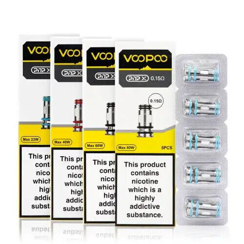 Voopoo PnP X replacement coils, engineered for excellent flavor and vapor production, designed to be long‑lasting and fully compatible with Voopoo PnP X series devices for a premium vaping experience.