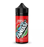 Load image into Gallery viewer, 100ml shortfill bottle of Fantasi Premium E-Liquid in Strawberry Ice flavor, 70VG/30PG ratio for rich flavor and thick vapor clouds, nicotine-free with space for nic shots.
